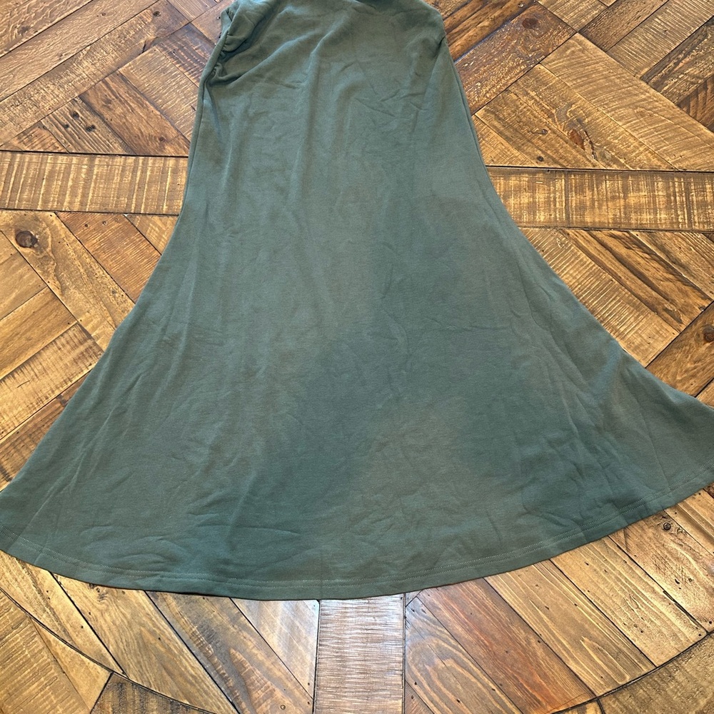 OGL Olive Green Maxi Skirt